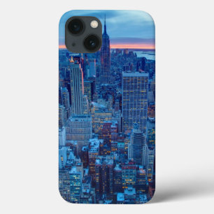 Etui iPhone 13 Les gratte-ciel de Manhattan sont allumés