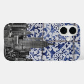 Coques Case-Mate iPhone Les gratte-ciels de New York rencontrent les carre (Verso (horizontal))