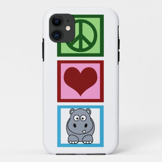 Coques Case-Mate iPhone Les hippopotames de paix (Dos)