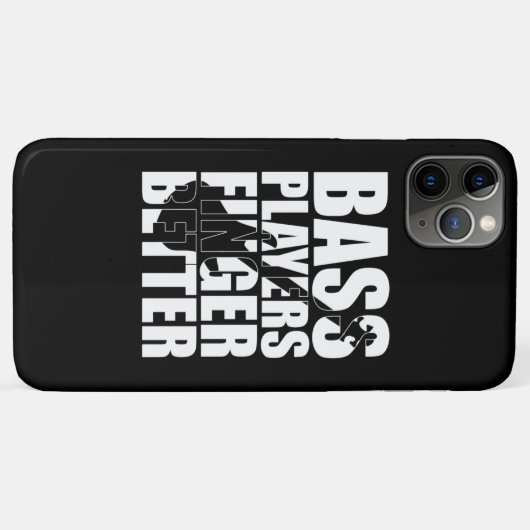Coques Case-Mate iPhone Les joueurs de basse mieux doigts (Dos (Horizontal))