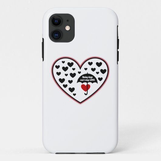 Coques Case-Mate iPhone Les jours pluvieux ne peuvent pas arrêter l'amour (Dos)