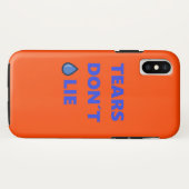 Coques Case-Mate iPhone Les larmes ne mentent pas (Dos (Horizontal))