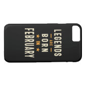 Coques Case-Mate iPhone Les légendes sont nées en Février - Février Annive (Dos (Horizontal))