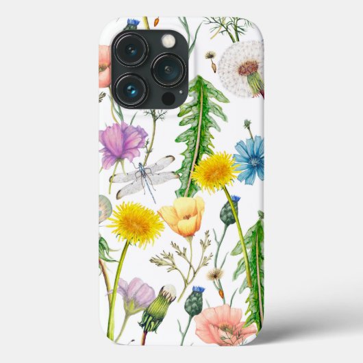 Coques Case-Mate iPhone Les libellules sur les Fleurs sauvages (Verso)