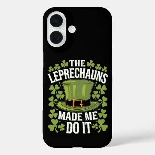 Coques Case-Mate iPhone Les Lutins M'ont Fait Faire Ça St Patrick's Day (Verso)