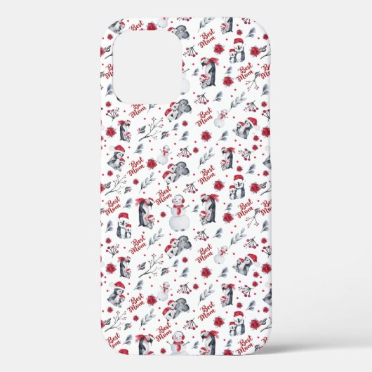 Coques Case-Mate iPhone Les Meilleurs Pingouins de Noël (Verso)