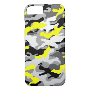 Coques Pour iPhone Les militaires noirs jaunes d'armée de Como de