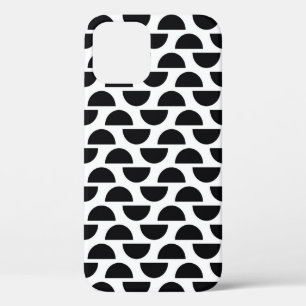 Case-Mate iPhone Case Les moitiés noires du cercle créent une simple par
