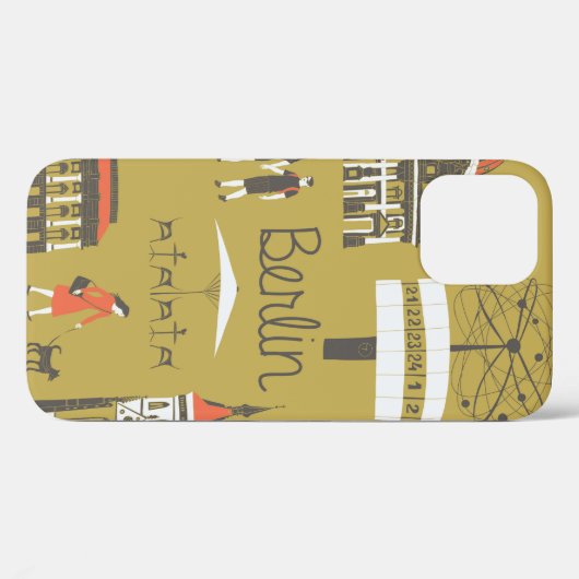 Coques Case-Mate iPhone Les monuments de Berlin (Verso (horizontal))
