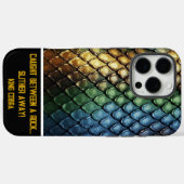 Coques Case-Mate iPhone Les motifs complexes d'une serviette en serpent en (Verso (horizontal))