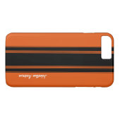 Coques Case-Mate iPhone Les nouvelles courses d'orange brûlées (Dos (Horizontal))