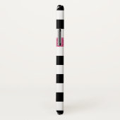 Coques Case-Mate iPhone Les nouvelles nuances noires FAUX Pink Glitz et no (Dos/Droite)