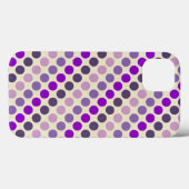 Coques Case-Mate iPhone Les nuances de Pois violets par Shirley Taylor (Verso (horizontal))