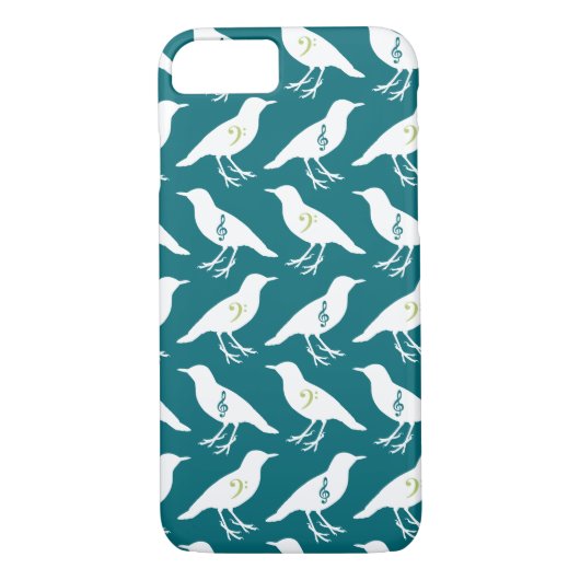 Coques Case-Mate iPhone Les oiseaux de Clef Musical (Dos)