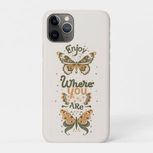 Case-Mate iPhone Case les papillons cottage profitent de l'endroit où vo