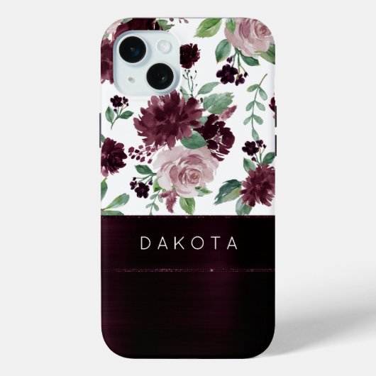Coques Case-Mate iPhone Les passions de Moody | Dramatic Purple Wine Rose  (Verso)