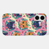 Coques Case-Mate iPhone Les Pastels Moustaches & Fleurs Sauvages (Verso (horizontal))