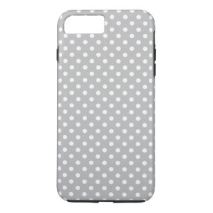 Coques Pour iPhone Les Patterns de Gray White Polka