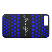 Coques Case-Mate iPhone Les Patters de Blue Polka (Dos (Horizontal))