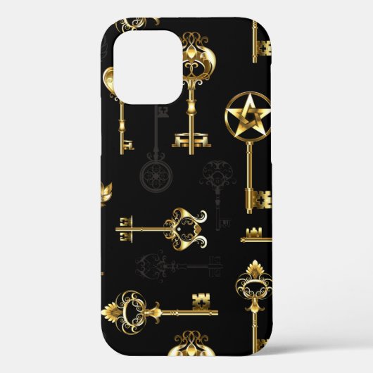 Coques Case-Mate iPhone Les Patters de Seamless avec Golden Keys (Verso)