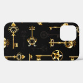 Coques Case-Mate iPhone Les Patters de Seamless avec Golden Keys (Verso (horizontal))