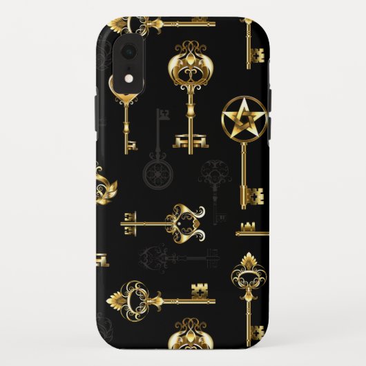 Coques Case-Mate iPhone Les Patters de Seamless avec Golden Keys (Dos)
