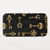 Coques Case-Mate iPhone Les Patters de Seamless avec Golden Keys (Dos (Horizontal))