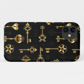 Coques Case-Mate iPhone Les Patters de Seamless avec Golden Keys (Dos (Horizontal))