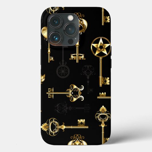 Coques Case-Mate iPhone Les Patters de Seamless avec Golden Keys (Verso)
