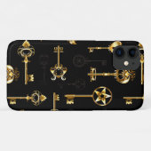 Coques Case-Mate iPhone Les Patters de Seamless avec Golden Keys (Dos (Horizontal))