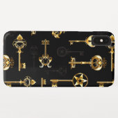 Coques Case-Mate iPhone Les Patters de Seamless avec Golden Keys (Dos (Horizontal))
