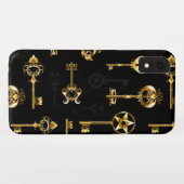 Coques Case-Mate iPhone Les Patters de Seamless avec Golden Keys (Dos (Horizontal))