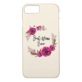 Coques Case-Mate iPhone Les pavots rose Fuchsia Meilleure Maman Jamais - F (Dos)