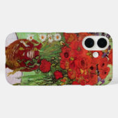 Coques Case-Mate iPhone Les pavots rouges et les marguerites de Vincent va (Verso (horizontal))