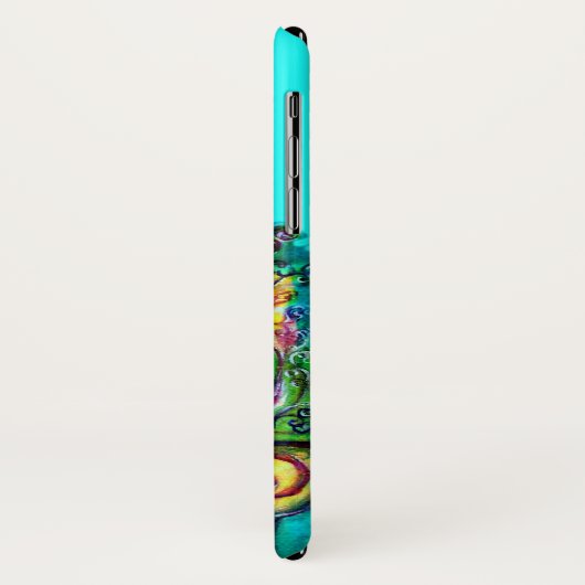 COQUES Case-Mate iPhone LES PEACOQUES DANS LE MONOGRAMME AMOUREUX (Dos/Gauche)