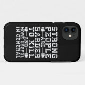 Coques Case-Mate iPhone Les Personnes Fortes Sont Plus Difficiles À Tuer - (Dos (Horizontal))