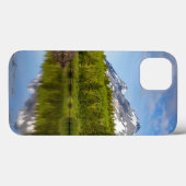 Coques Case-Mate iPhone Les Pics Montagneux Se Reflètent Dans Un Étang De (Verso (horizontal))