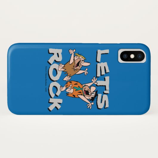 Coques Case-Mate iPhone Les Pierrafeu | Fred & Barney - Let's Rock (Dos (Horizontal))