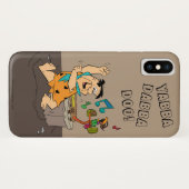 Coques Case-Mate iPhone Les Pierrafeu | Fred Flintstone Dancing (Dos (Horizontal))
