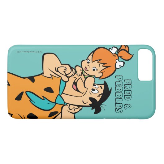 Coques Case-Mate iPhone Les Pierrafeu | Fred & Pebbles Flintstone (Dos (Horizontal))