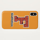 Coques Case-Mate iPhone Les Pierrafeu | Monogramme de style collégial (Dos (Horizontal))
