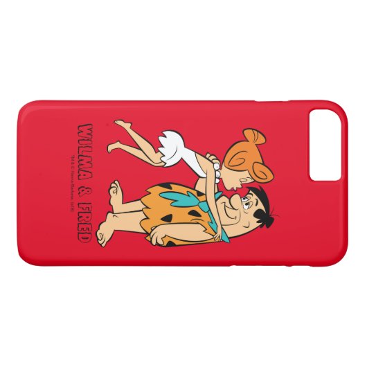 Coques Case-Mate iPhone Les Pierrafeu | Wilma Kissing Fred (Dos (Horizontal))