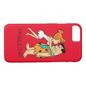 Coques Case-Mate iPhone Les Pierrafeu | Wilma Kissing Fred (Dos (Horizontal))
