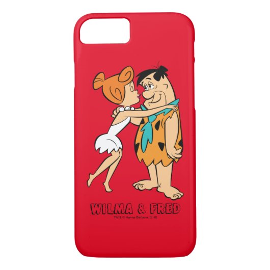 Coques Case-Mate iPhone Les Pierrafeu | Wilma Kissing Fred (Dos)