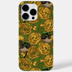 Coque Pour Pour iPhone 14 Pro Max Les pivoines et les brunes