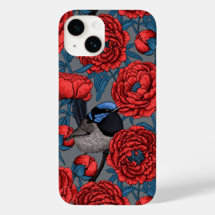 Coque Pour iPhone 14 Les pivoines et les brunes