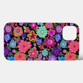 Coques Case-Mate iPhone Les plus belles fleurs de Boho Motif (Verso (horizontal))