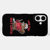 Coques Case-Mate iPhone Les quatre nations combattent face à face (Verso (horizontal))