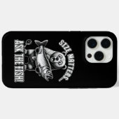 Coques Case-Mate iPhone Les questions de taille demandent au poisson (Verso (horizontal))