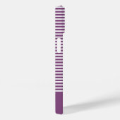 Coques Case-Mate iPhone Les rayures modernes avec le Monogramme cardiaque (Verso / Droite)